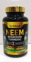 Neem Leaf Supplement - Formula 8in1 - Combina con Berberina, Turchese, Santo Basilio, Amla, Carciofo, Cardo al Latte e Pepe Nero - Supporto Immune - 120 Capsule per 4 Mesi di Alimentazione