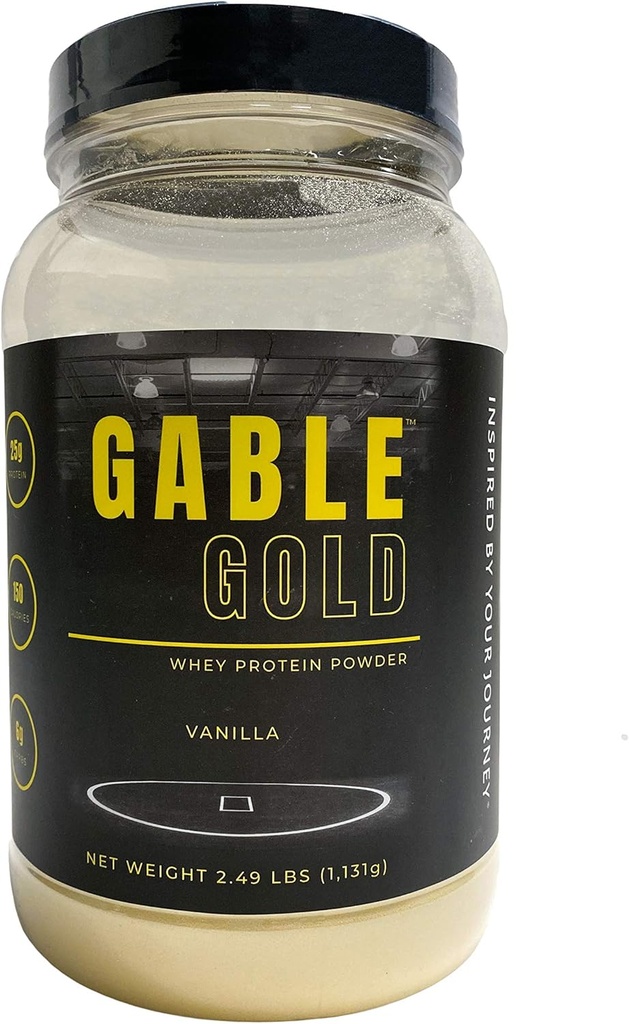 Nutrizione della stella d'argento, polvere di proteine del siero di Vanilla d'oro Gable + MCT Olio & Inulina, Non Aggiunto Zucchero, 25g di Proteine per Serving, 30 Serve, 2.49 Lbs