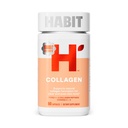Habit Collagen Supplemento (60 capsule) - Nuovo look, 2000 mg Peptidi di collagene, vitamina C & vitamina E, salute della pelle, antiossidanti, non OGM, senza glutine (1 confezione)