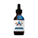 Ayush Herbs Ashwagandha Drops for Kids & Adults - Gocce Ashwagandha senza alcool, Integratore giornaliero calmante per il fuoco calmo con organico Ashwagandha, Limone Flavor - 2 Fl Oz (80 Servings)