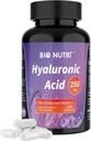 BIO NUTRI Acido Ialuronico Integra 250mg|240 Capsule, con Biotina 5000mcg & Vitamina C 25mg - Pelle, Capelli & Joint 3 in1 Supporto