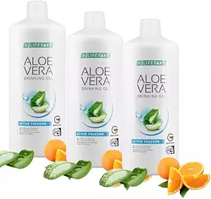 LR Lifetakt Aloe Vera Drinking Gel Active Freedom Health Care Women Men Drink Every Day Natural Treatment Set di 3-1000 ml./33.3 fl.oz