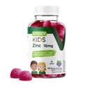 Viteey Zinc per bambini Gummies 15mg - Supporto immunitario per bambini e adolescenti - potente antiossidante naturale, bambini Zinc Vitamin Supplement - Vegan, Gelatin Free, Gluten Free - Tasty Chewable Berry Flavor Gummy