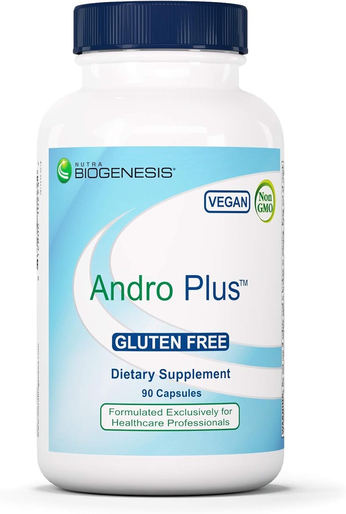 Nutra BioGenesis Andro Plus - Tribulus Terrestris Estratto per gli uomini, Maca Root Supplemento per la vitalità degli uomini con Muira Puama, Salute e benessere Support - 90 capsule vegetariane