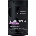 Ricerca sportiva® Vitamina B-Complex - Spettro completo di B Vitamine con B12 e Folate metilato - Gluten Free · Plant-Based · Non-GMO · Vegan-Friendly Formula - 60 Veggie Softgels