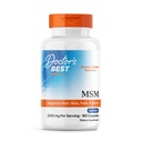 Medici Miglior MSM, Supporta Capelli, Pelle, Unghie, & Giunti, Non OGM, Gluten Free, 3000 mg Per Serving, 180 Capsule