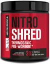 Jacked Factory NITROSURGE Shred Pre Workout Supplement - Energy Booster, Gains istantaneo di resistenza, fuoco affilato, pompe potenti - Nitric Oxide Booster & PreWorkout Powder - 30Sv, Watermelon
