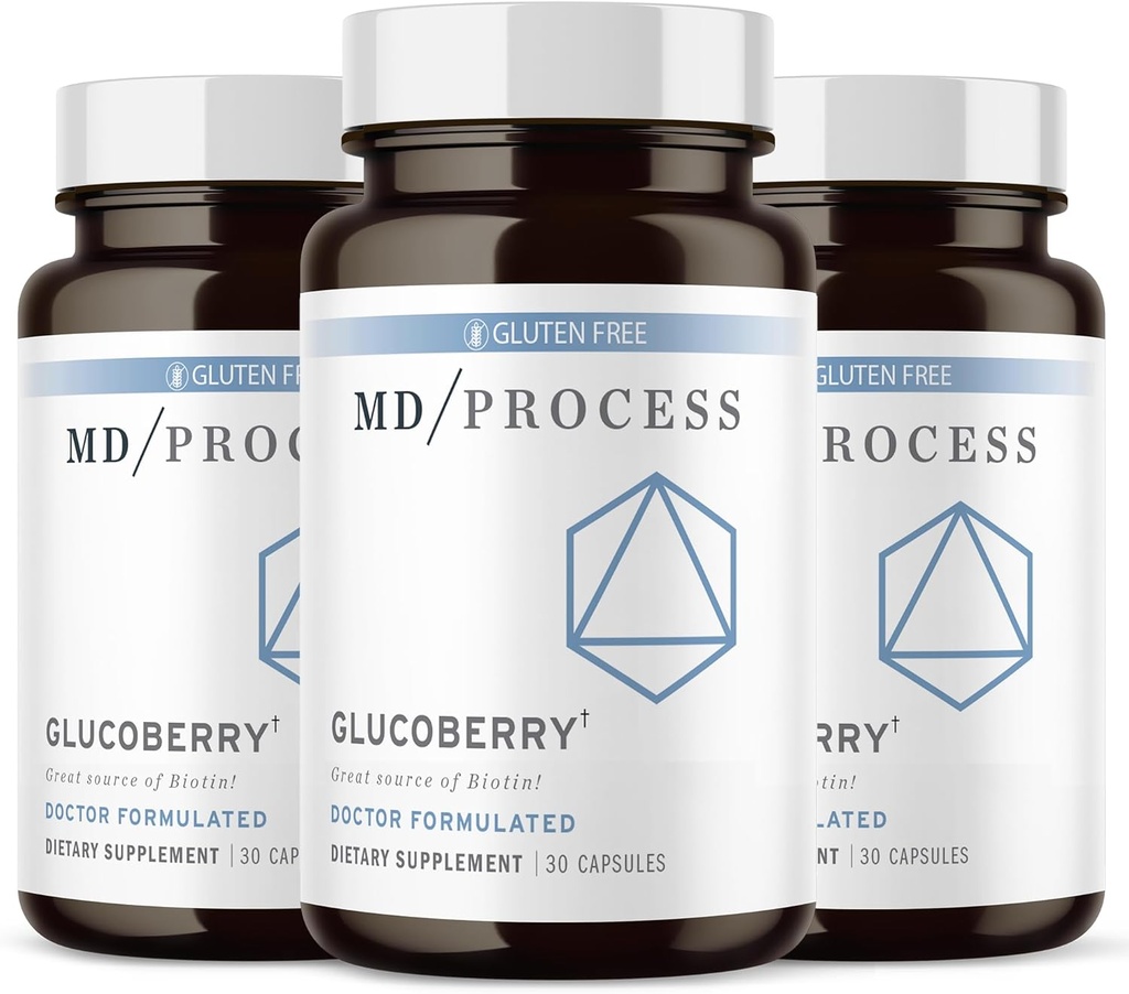 Estratto di bacche di GlucoBerry Maqui con cromo picolinato per il supporto della salute del sangue - con Biotin e Gymnema Sylvestre - medico formulato - 30 capsule, 3 Pack