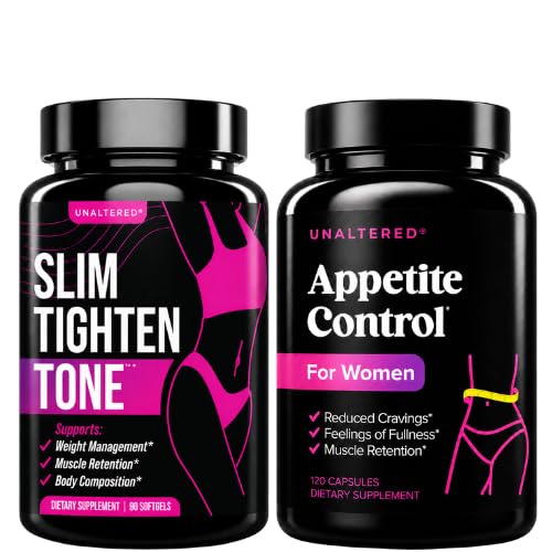 Bruciatore grasso di pancia e appetito Suppressant - perdita di peso Bundle per le donne - 1 mese di fornitura