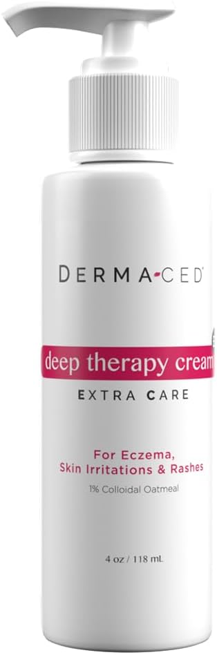 Crema di Terapia Profonda CE per Eczema Veloce, e supporto di Psoriasi - non profumato - Contiene farina di avena colloidale, olio di Jojoba, liquirizia, cera d'api e altro ancora