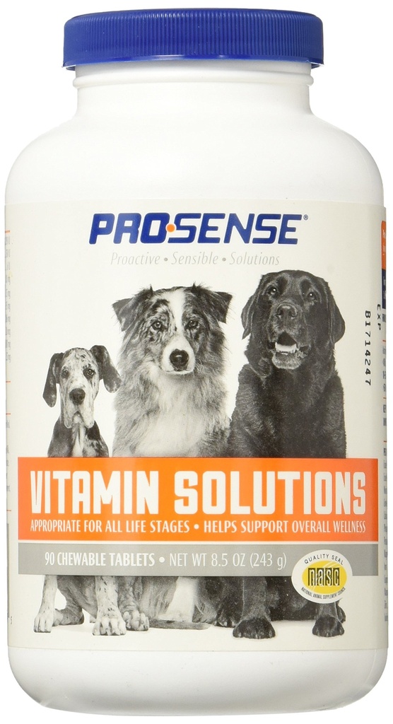 ProSense Vitamin Solutions 90 Count, Chewable Tablets for Dogs, aiuta il supporto Total Wellness (P-87039)
