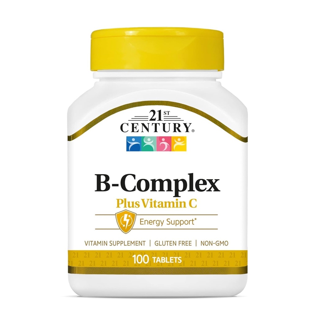 21st Century Healthcare, B Complex Plus Vitamina C, Tablet 100 Count (Pack of 1)