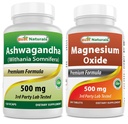 I migliori naturali Ashwagandha estratto 500 Mg & Magnesio Ossido 500 mg