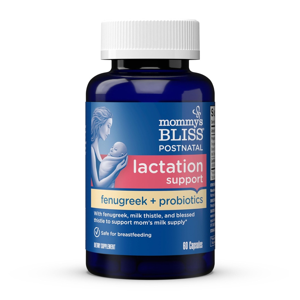 Integratore di sostegno postnatale della beatitudine della mamma con i probiotici: supporto del latte di allattamento al seno con fieno greco, beato & latte Thistle, postpartum Immune Health Mentre infermieristica (60 Serve)