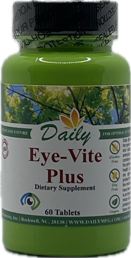 Daily Manufacturing Eye-Vite PlusTM (Vitamin's A, C, E, Zinc, Gamma Aminobutirric Acid (GABA), Lutein, Zeaxanthin & Bilberry)
