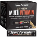 Polvere di miscela di vitamina di miscela di Multivitaminico liquido BCAA non aggiorna il tuo Stomach Daily Keto MultiVitamin per gli uomini e le donne aminoacidi in polvere Pacchetti di frutta Multivitamine polvere elettroliti