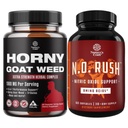 Bundle di Horny Goat Weed Extract Complex ed Energizing Nitric Oxide Supplemento per gli uomini - con Tribulus Saw Palmetto L Arginina e Tongkat Ali Extract - Nitric Oxide Pillole per gli uomini con barbabietola Root