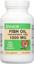 Olio di pesce Omega-3 maggiore - Integratore di olio di pesce 1000mg - 100 Softgels