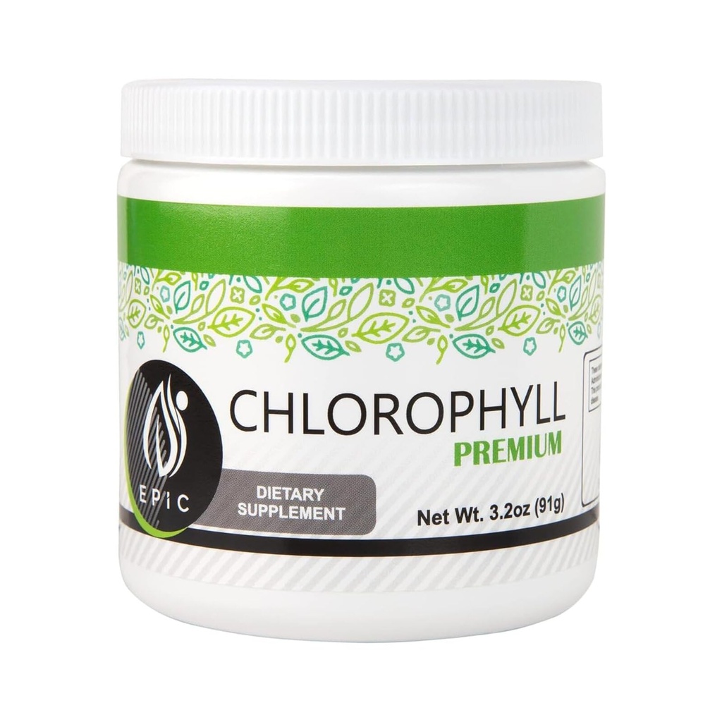 Epic Black Label Premium Chlorophyll Powder Integratore alimentare. Clorofilla naturale Questo è Potente ed efficace, facile da prendere con un tocco di menta.