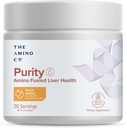 L'Amino CO. Purezza - Integratore di supporto del fegato con aminoacidi essenziali per la pulizia del detox del fegato - Aumento della salute del fegato per il supporto del fegato ottimale- Mango della pesca, 30 Serve