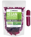 XPRS Nutra Size 0 Capsule Vuote - 100 Count Empty Vegan Capsule - Pillole Vegetariane - DIY Capsule Vegetali Riempimento - Tappi Pillole Veggie per Do-It-Yourself Supplements (Purple Carrot)