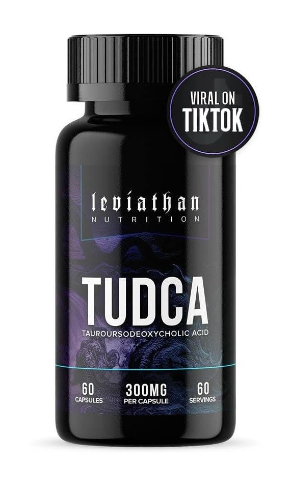 Leviathan Nutrition TUDCA Sale Bile 300mg - Tudca (acido tauroursodeoxycholic) Supplemento 60 capsule