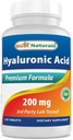 I migliori naturali acido ialuronico 200 mg 120 compresse (non OGM, senza glutine) - promuove la pelle sana giovanile e la funzione congiunta sana (120 conteggio (pacchetto di 1))