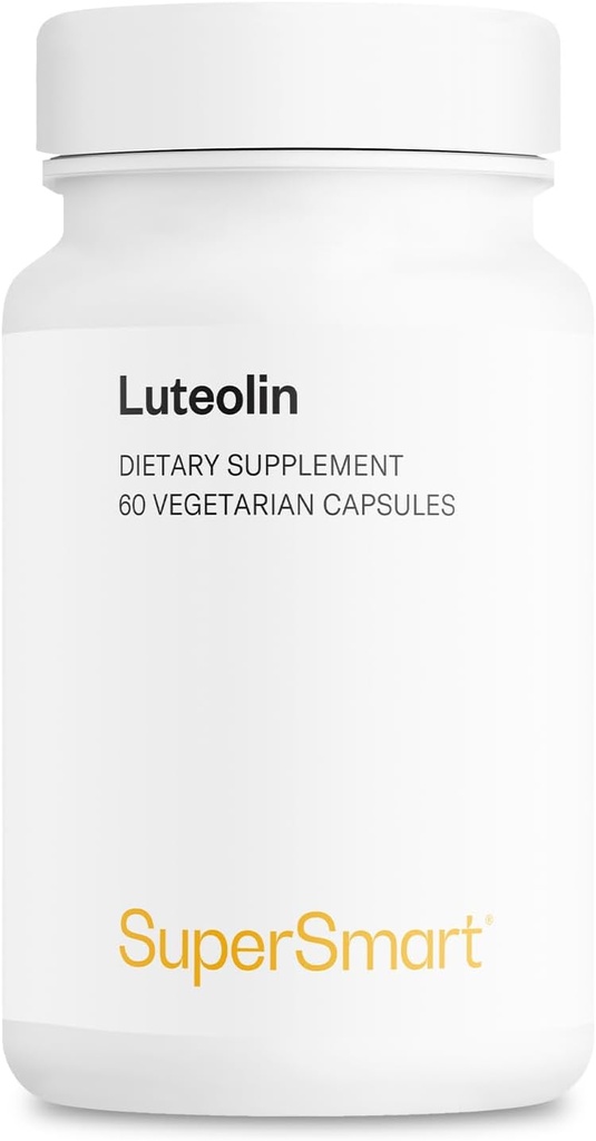 Supersmart - Luteolin 100mg al giorno (80% Flavonoide) - Brain, Memory & Nervous System Support Supplement | Non-GMO & Gluten Free - 60 Capsule Vegetariani