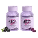 Lemme Debloat - Digestive & Gut Health Gummies con 2 Probiotici Clinicamente Studiati & Prebiotici, Vegetariani, Gluten Free, Non OGM, BlackBerry Flavor (60 Conteggio) (Pacchetto di 2)