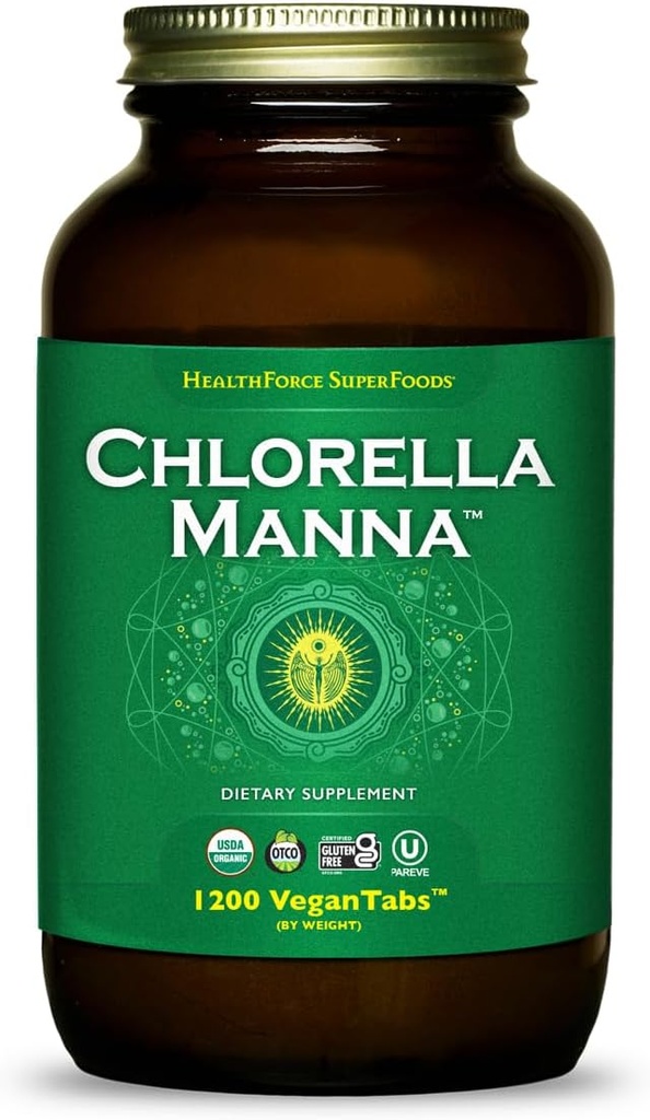 HealthForce SuperFoods Chlorella Manna - Compresse - 1200 compresse vegane