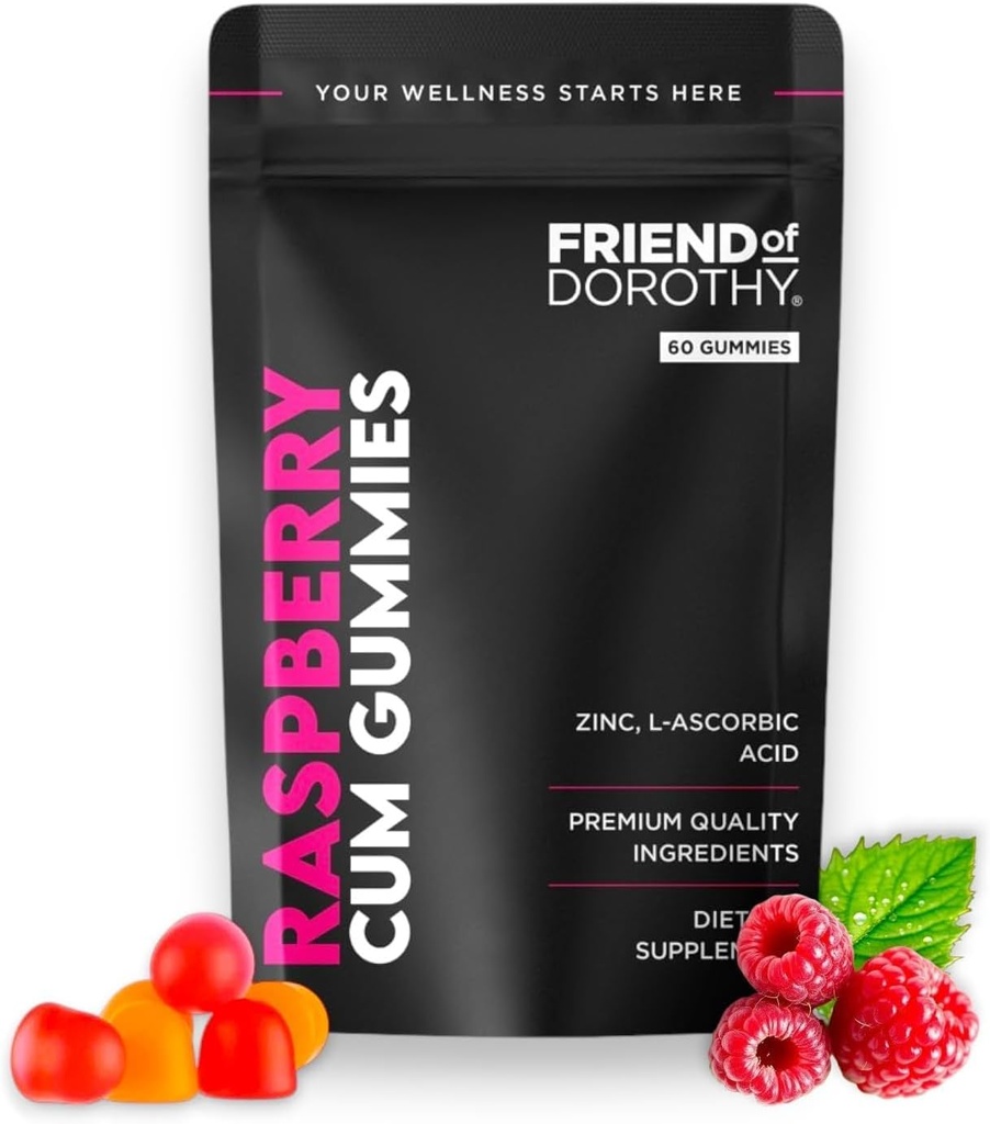 Raspberry C*M Gummies – Migliora il volume di sperma e il carico – Semen Volume Supplemento – 60 capsule