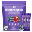 Keppi Electrolytes Powder Packets – Blueberry Pomegranate 30 Serve – No Sugar Hydration Supplement with Potassium, Magnesium, Sodium – Keto, Vegan, Fasting-Friendly, Zero Calorie Hydration Packets