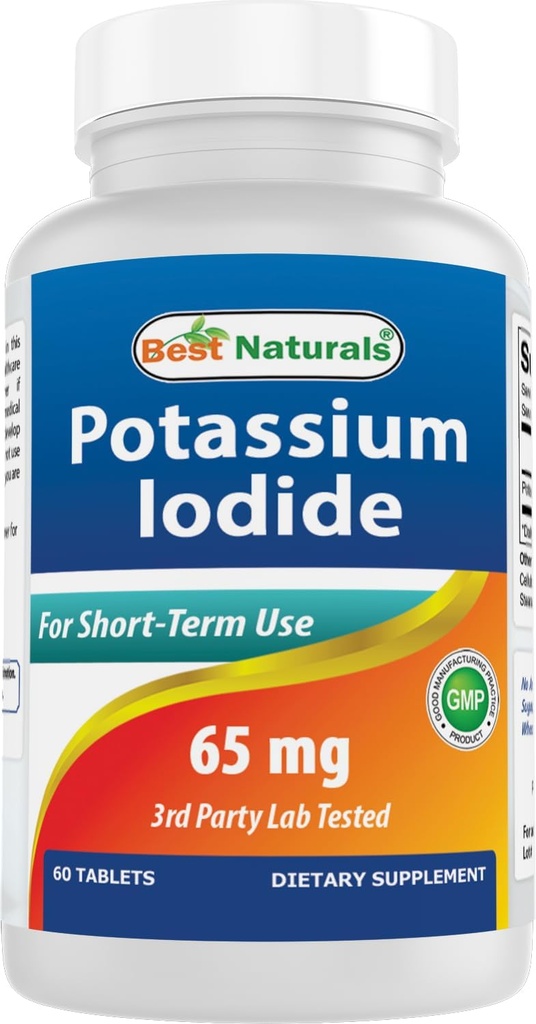 Migliore Naturals Potassium Iodide 65 mg - Supplemento dietetico, 60 compresse (60 conteggio (Pacchetto di 1)) (6)