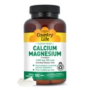 Country Life Target-Mins Calcium Magnesium Complex 1000mg/500mg, 180 compresse, Gluten Free certificato, Vegan certificato, Non OGM verificato