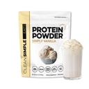 Pulire la polvere di proteine del siero di latte, semplicemente il sapore di vaniglia naturalmente addolcito, 100% polvere di proteine di erba medica con enzimi digestivi e nessun ingredienti artificiali, senza glutine, 30 porzioni