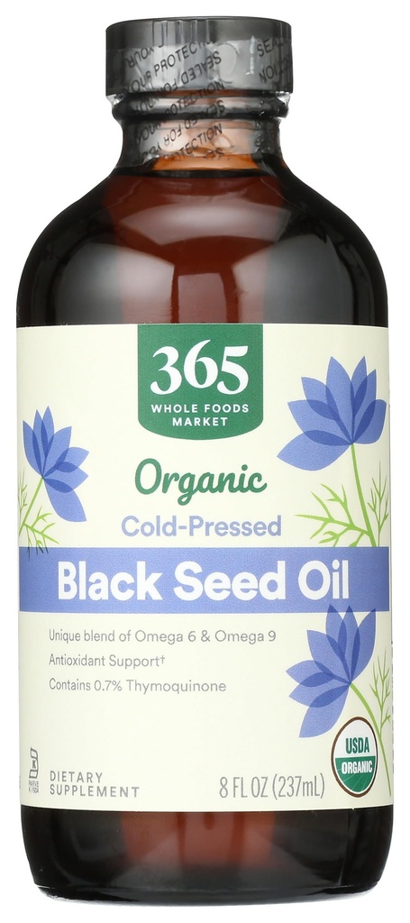 Mercato di alimenti integrali, Olio di semi neri organici, 8 Fl Oz