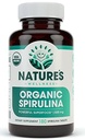 USDA Organic Spirulina Tablets - Non-GMO Green Superfood Supplemento: 3000mg di alghe verdi fresche, Vegan, Gluten Free, Sostenibilmente Cresciuto, Pesticidi Libero e Non Irradiato, 500mg per Tablet, 180'