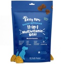 Zesty Paws Senior Dog Multivitamin Trattamenti - Glucosamina per Cani + Enzimi Digestivi & Probiotici - Grain Free Dog Vitamins and Supplements for Skin & Coat + Immune Health Chicken - Advanced - 60ct