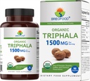 Brieofood Organic Triphala 1500mg, 45 Serve, Vegetariano, Senza Glutine, 90 compresse vegetariane