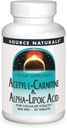Fonte Naturals Acetil L-Carnitina & Acido Alfa-Lipoico 650mg - 30 compresse