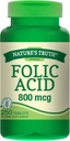 Verità della natura Acido Folico 800 Mcg 250 Tabs, 250 Conte (Pacchetto di 3)