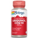 Solaray Ubiquinol CoQ-10 100mg Ammorbimento potenziato Softgels - Ubiquinol CoQ10 Supplemento per uomini e donne, Coenzyme Q10-30 Softgels