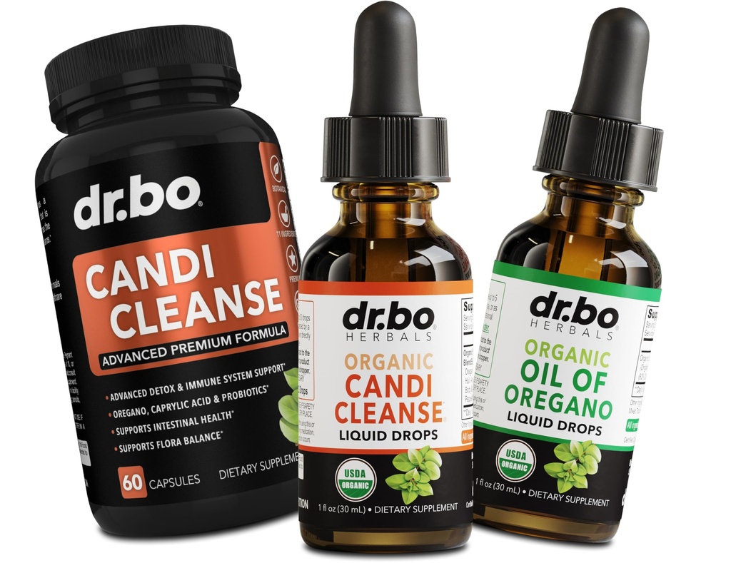 Candi Cleanse & Oregano Gocce Olio - Olio Biologico di Oregano Gocce Liquido & Nero Noce Wormwood - Extra Forza Sovracrescita Equilibrio Complesso, Natural Oral Gut Cleanser Detox Salute Integratori Capsule