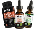 Candi Cleanse & Oregano Gocce Olio - Olio Biologico di Oregano Gocce Liquido & Nero Noce Wormwood - Extra Forza Sovracrescita Equilibrio Complesso, Natural Oral Gut Cleanser Detox Salute Integratori Capsule