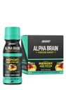 ONNIT Alpha Brain Focus Shot, Tropical Flavor, Nootropic Dietary Supplement Drink Che Supporta Energia, Focus e Mood, IGENTM Non-GMO Testato, 2.5 fl oz, 6 Conte