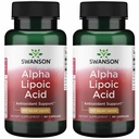 Acido lipoico alfa Swanson - Supplemento naturale che supporta i livelli di pressione sanguigna sani già all'interno di una gamma normale - promuove il metabolismo dei carboidrati - (60 capsule, 600 mg ogni) (2 pacchetto)