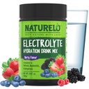 NATURELO Electrolyte Powder, Hydration and Mineral Drink Mix, Sugar Free & Non-GMO Berry Flavor 50 Serve