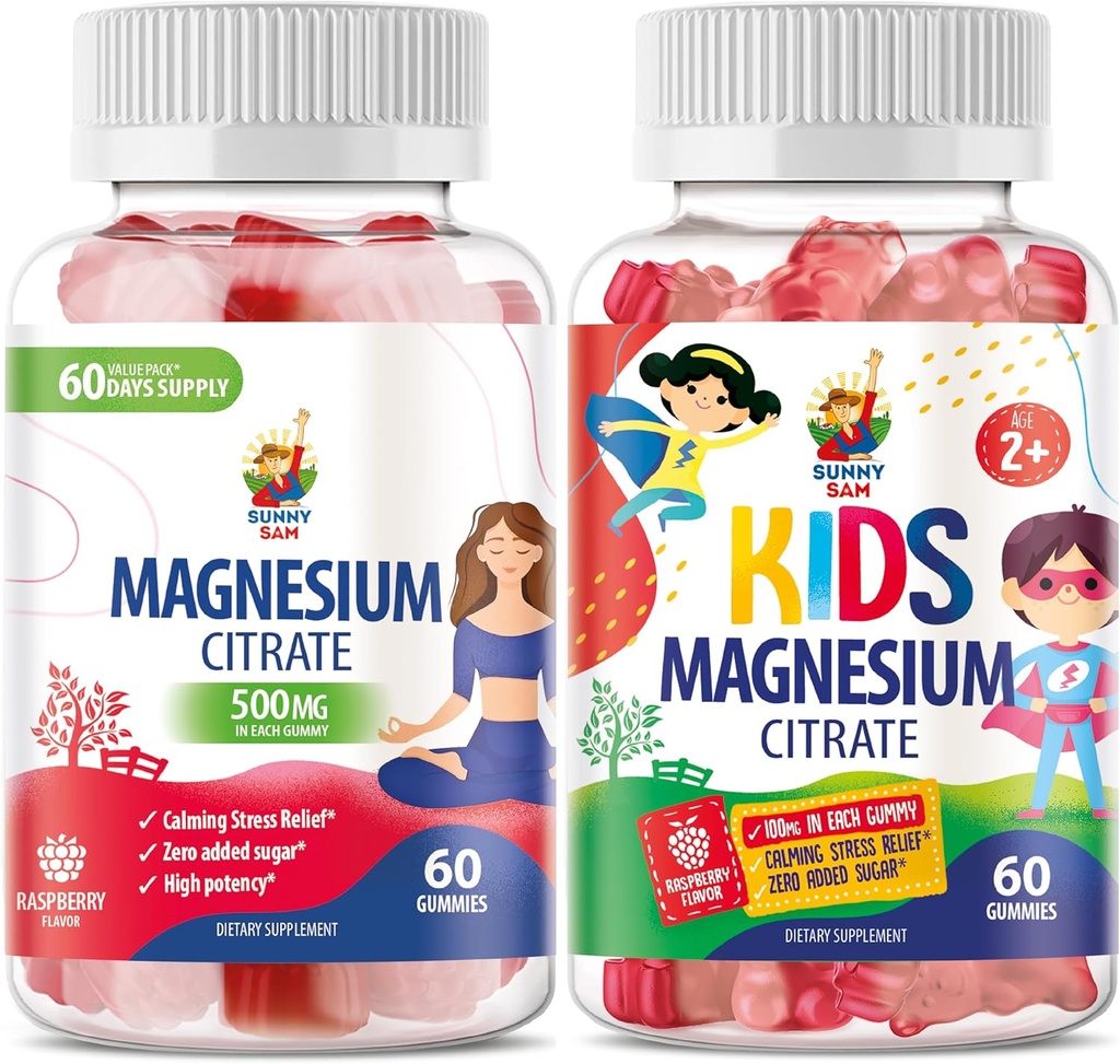 SUNNY SAM Magnesium Gummies per bambini e adulti
