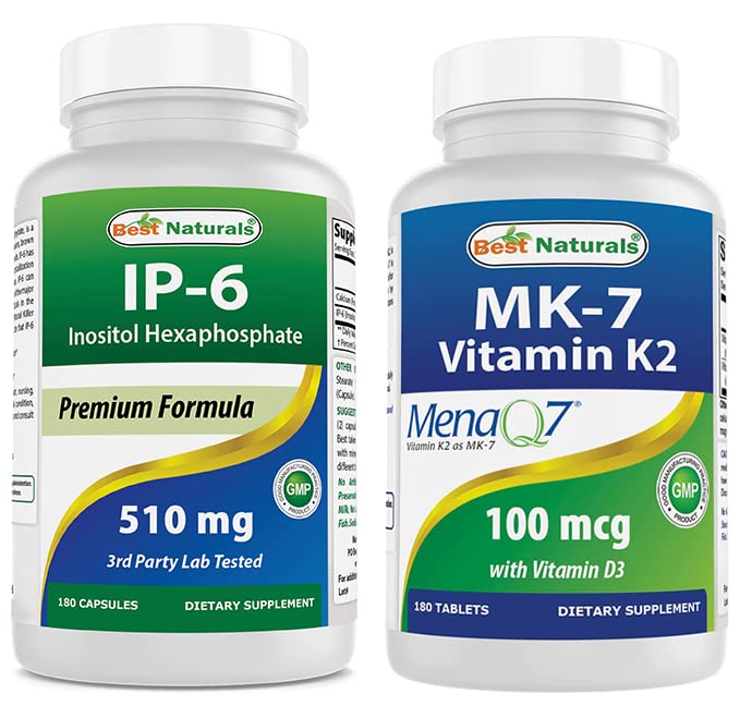 Migliori naturali IP-6 510 mg & vitamina K2 (MK7) con D3