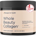 Progetti per la salute intero bellezza collagene - Peptidi di collagene, Silica e polvere di biotina per sostenere la pelle e le unghie dei capelli - Supporta la resistenza dei capelli & la pienezza (30 Serve)